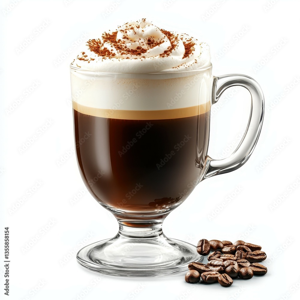 Delicious coffee with whipped cream and cocoa, perfect for a cozy morning. Delicious coffee with whipped cream and cocoa, perfect for a cozy morning.