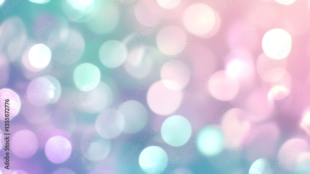 Soft bokeh lights with pastel pink and blue glowing circles Soft bokeh lights with pastel pink and blue glowing circles