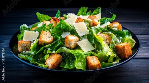 Wallpaper Mural Delicious Caesar Salad  Crisp Lettuce  Croutons  Parmesan Torontodigital.ca