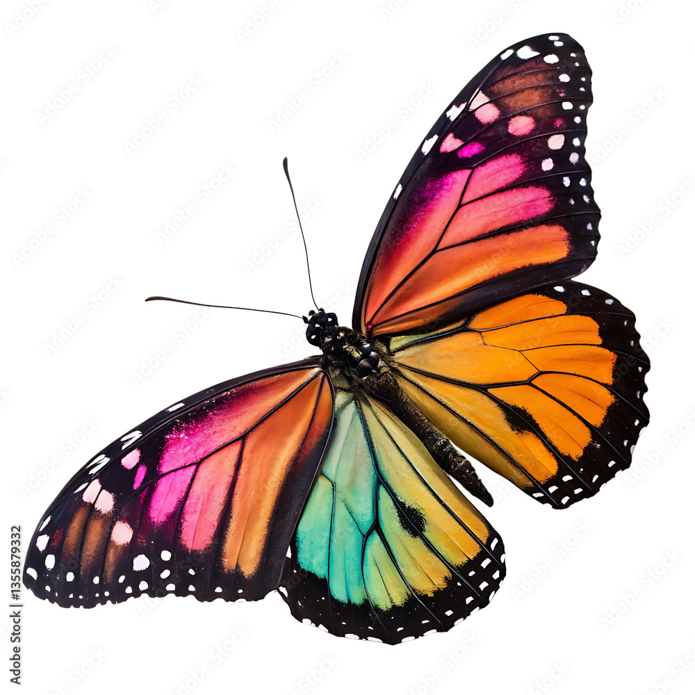Fototapeta premium Butterfly isolated on transparent background