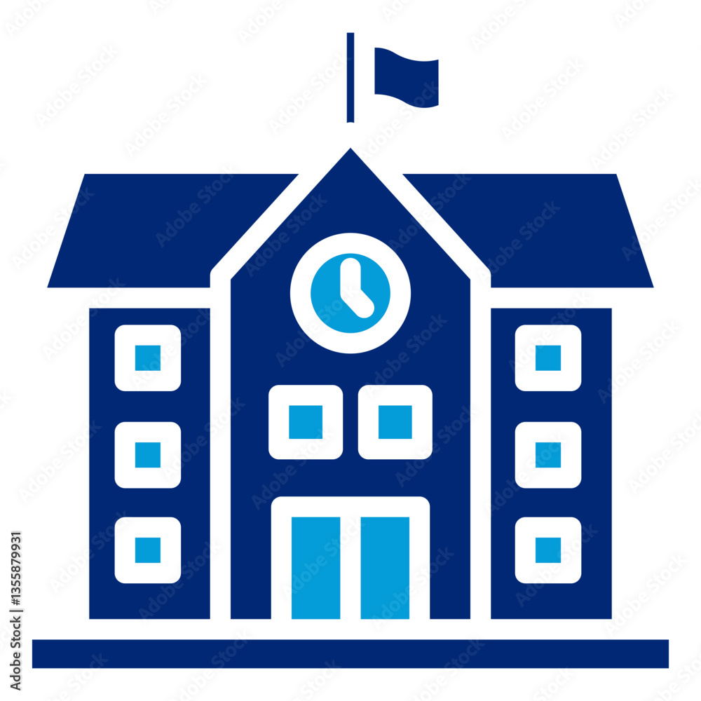 School  Icon Element For Design