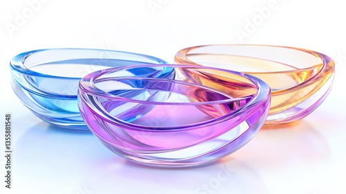 Elegant Contact Lens Stand with Vibrant Color Palette