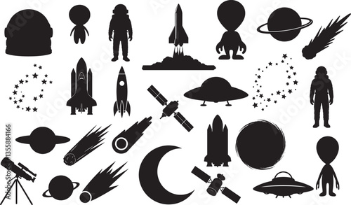 Space Exploration Silhouette