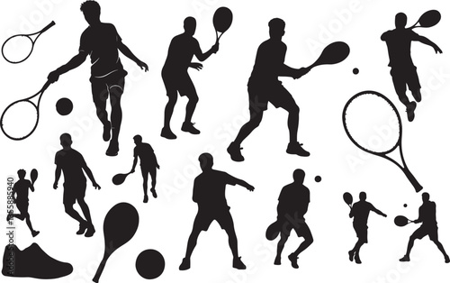 Tennis Player Silhouette