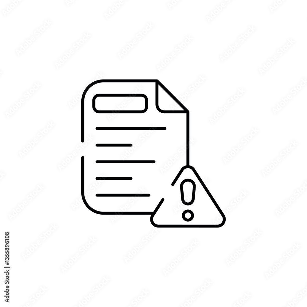 Protocol Alert icon design with white background stock illustration Protocol Alert icon design with white background stock illustration