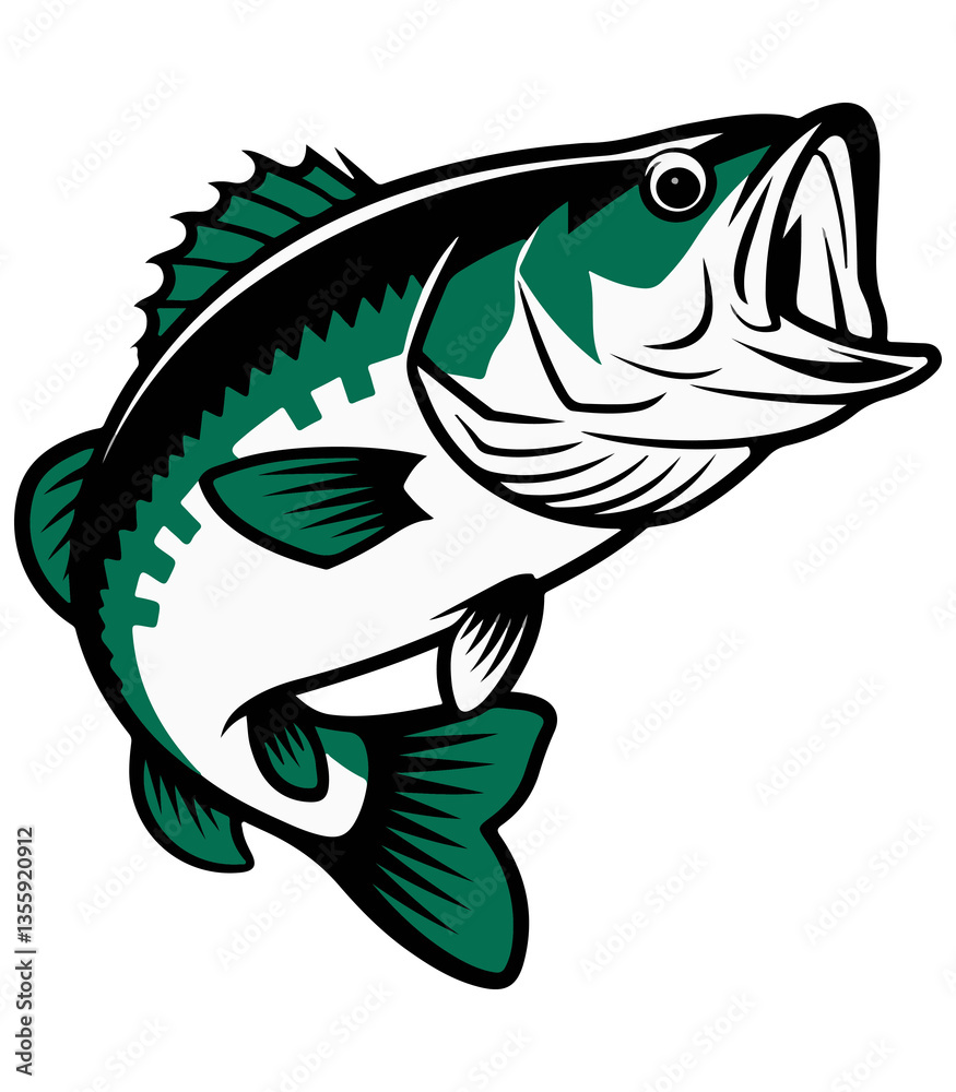 Fototapeta premium Bass Fish Clipart