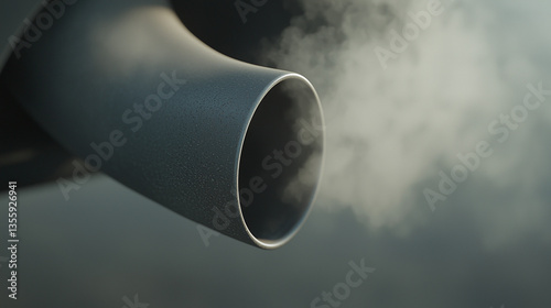 Emissions Exhaust: A close-...