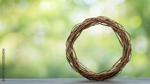 Nature's Wreath: A rustic, ...