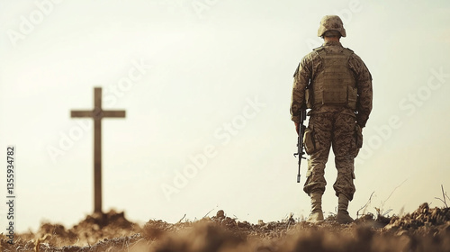 Solemn Reflection: A lone s...