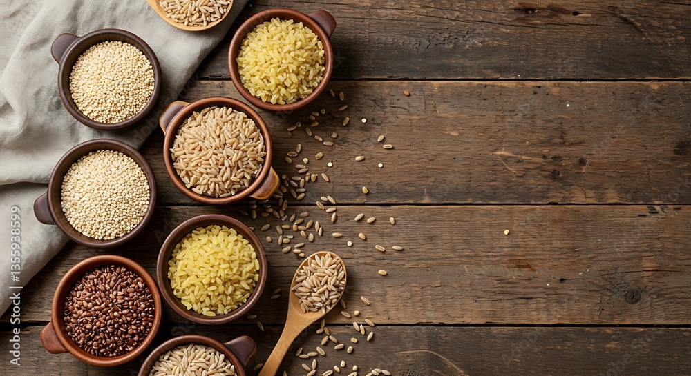Rustic Bowls of Grains: A Warm and Earthy Food Photography Rustic Bowls of Grains: A Warm and Earthy Food Photography
