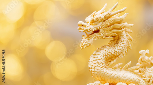 Golden Dragon Sculpture: A ...