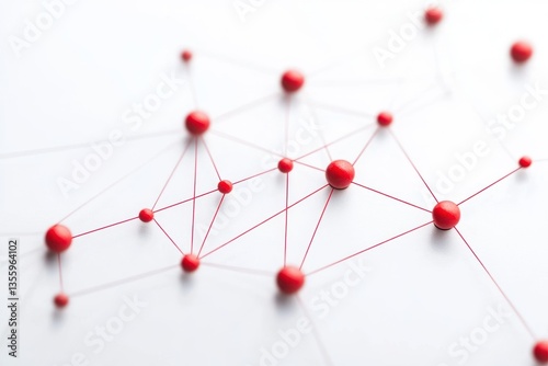 Obraz na płótnie Red Dot Network Design w salonie