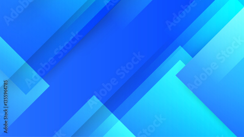 simple blue abstract geometric background with shapes vector illustration