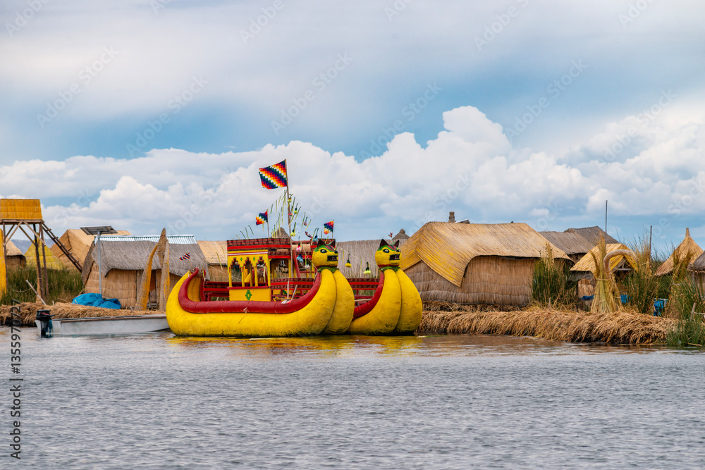 reed boats at Uros Islands