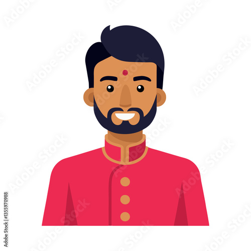 Indian Groom Smiling
