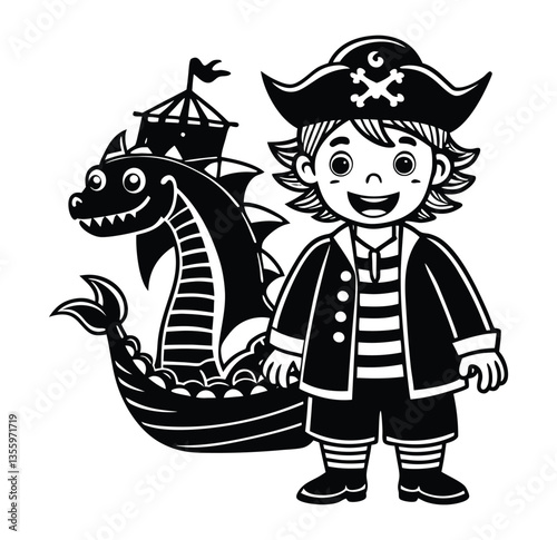 Cartoon Fantasy Characters Set – Superheroes, Dragons, Pirates & More

