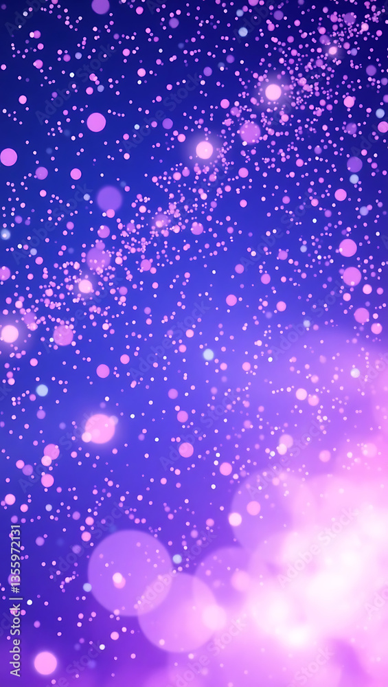 Fototapeta premium Purple Bokeh Background – Sparkling Glitter Light for Dreamy Abstract Fantasy Designs
