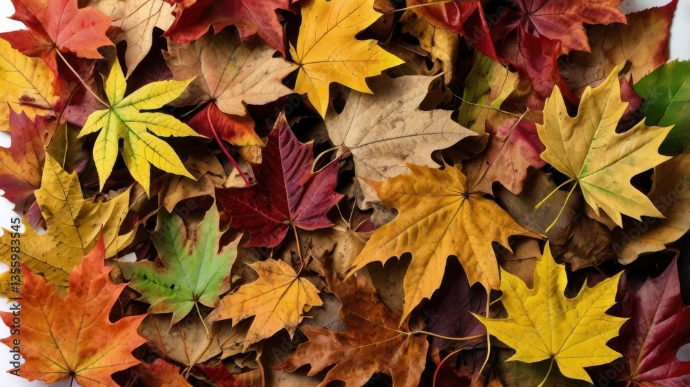 A pile of autumn leaves in red, orange, and yellow colors on a white background.
A mix of fall leaves scattered in a heap. A pile of autumn leaves in red, orange, and yellow colors on a white background.
A mix of fall leaves scattered in a heap.