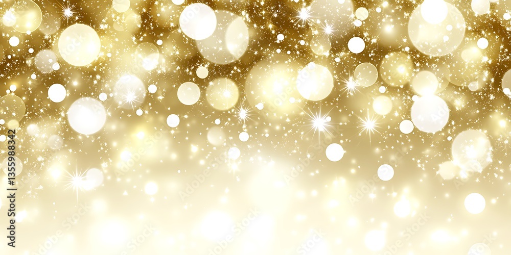 Golden Light Background With Bokeh Sparkles Creates Celebration Atmosphere Golden Light Background With Bokeh Sparkles Creates Celebration Atmosphere