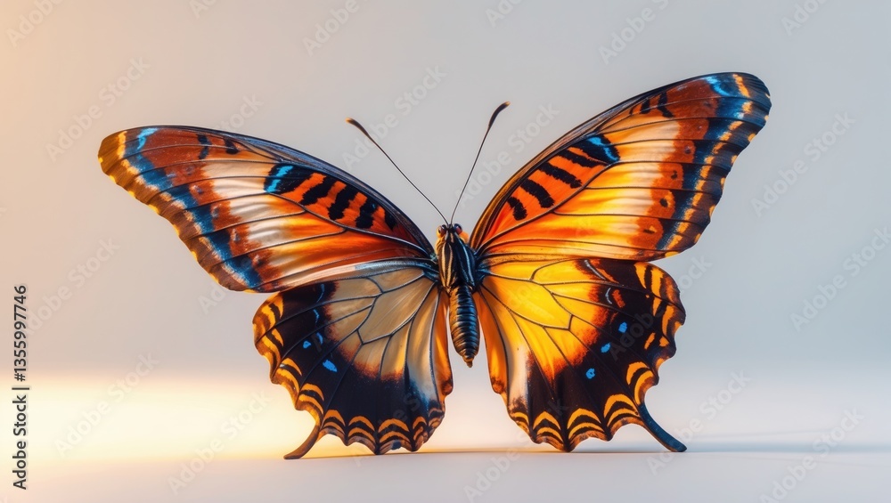 Fototapeta premium Stunning Butterfly. Studio isolated