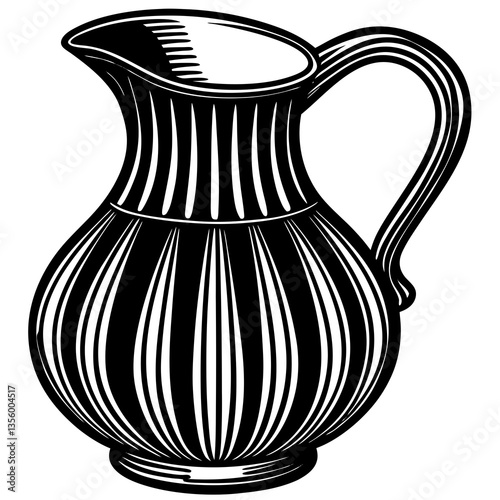 black and white vase