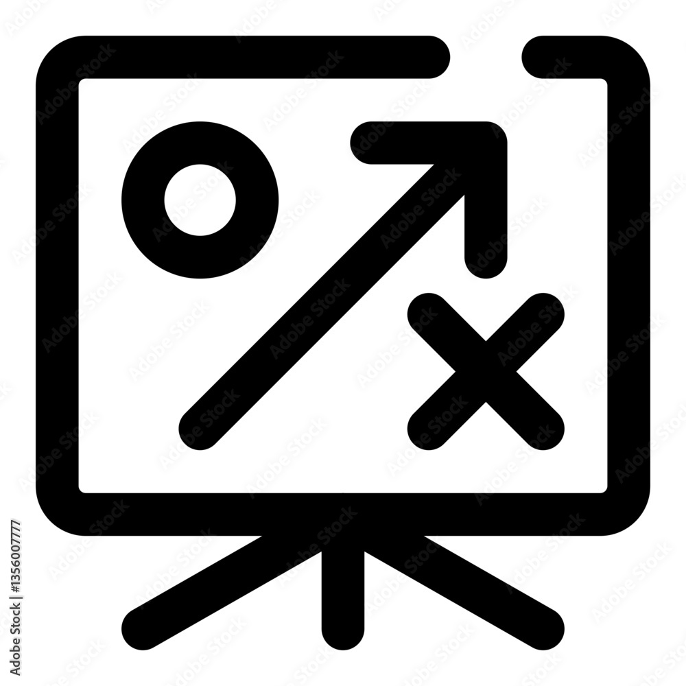 Obraz premium business dashed line icon