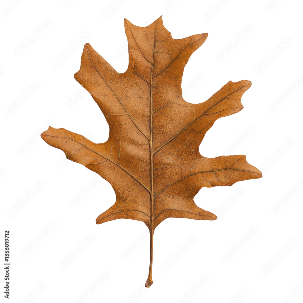 Naklejka premium Dry Oak Leaf