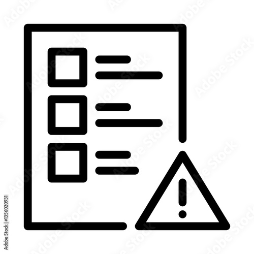 denial file. This is a vector single icon with a line style. Suitable for any purpose, such as website design, mobile app design, logo design, pattern design, etc