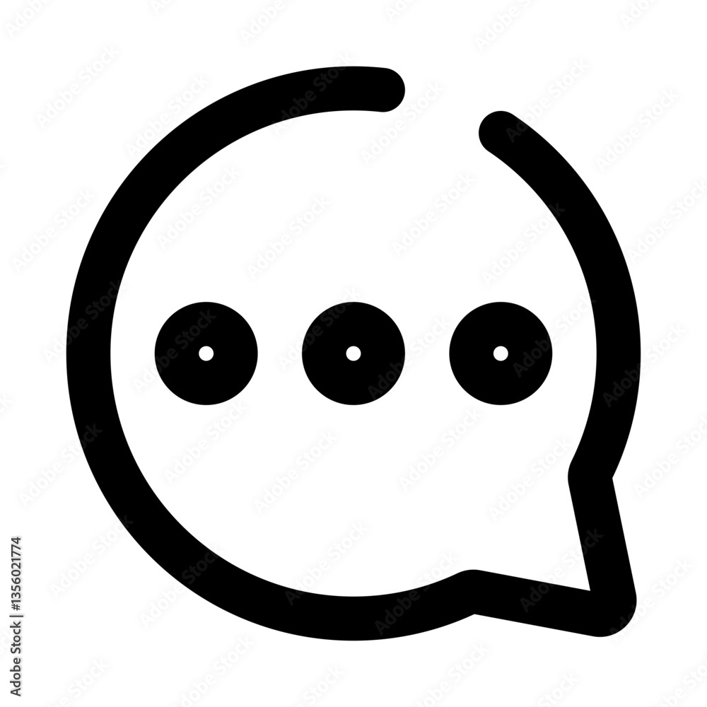 chat dashed line icon