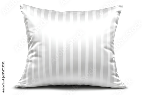 White striped pillow, studio shot, mockup, home decor