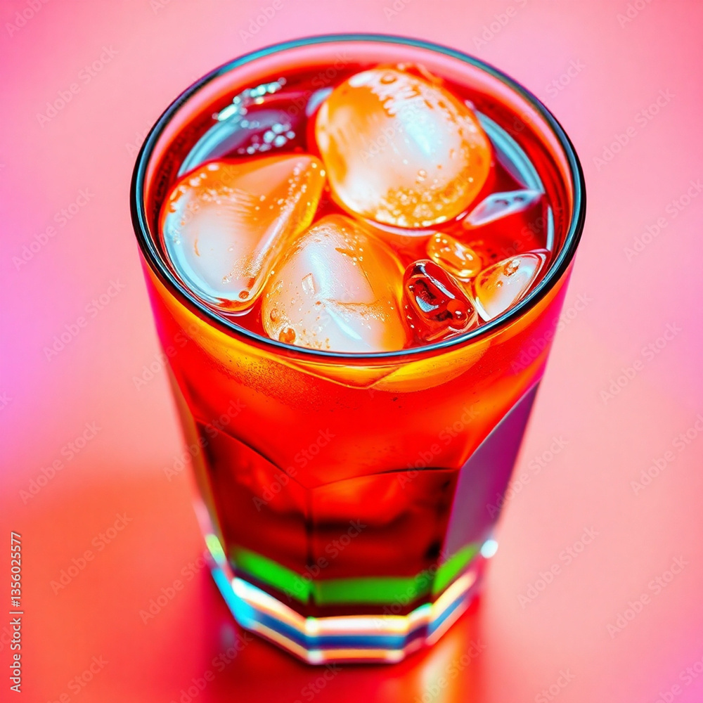 Refreshing Icy Beverage on a Hot Day