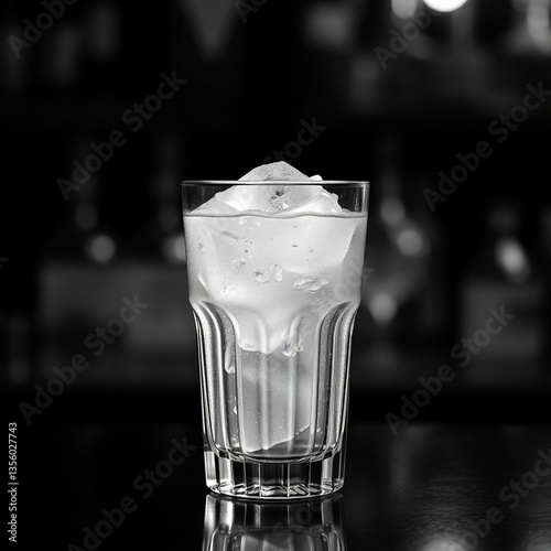 Obraz na płótnie Refreshing Icy Beverage on a Hot Day w salonie