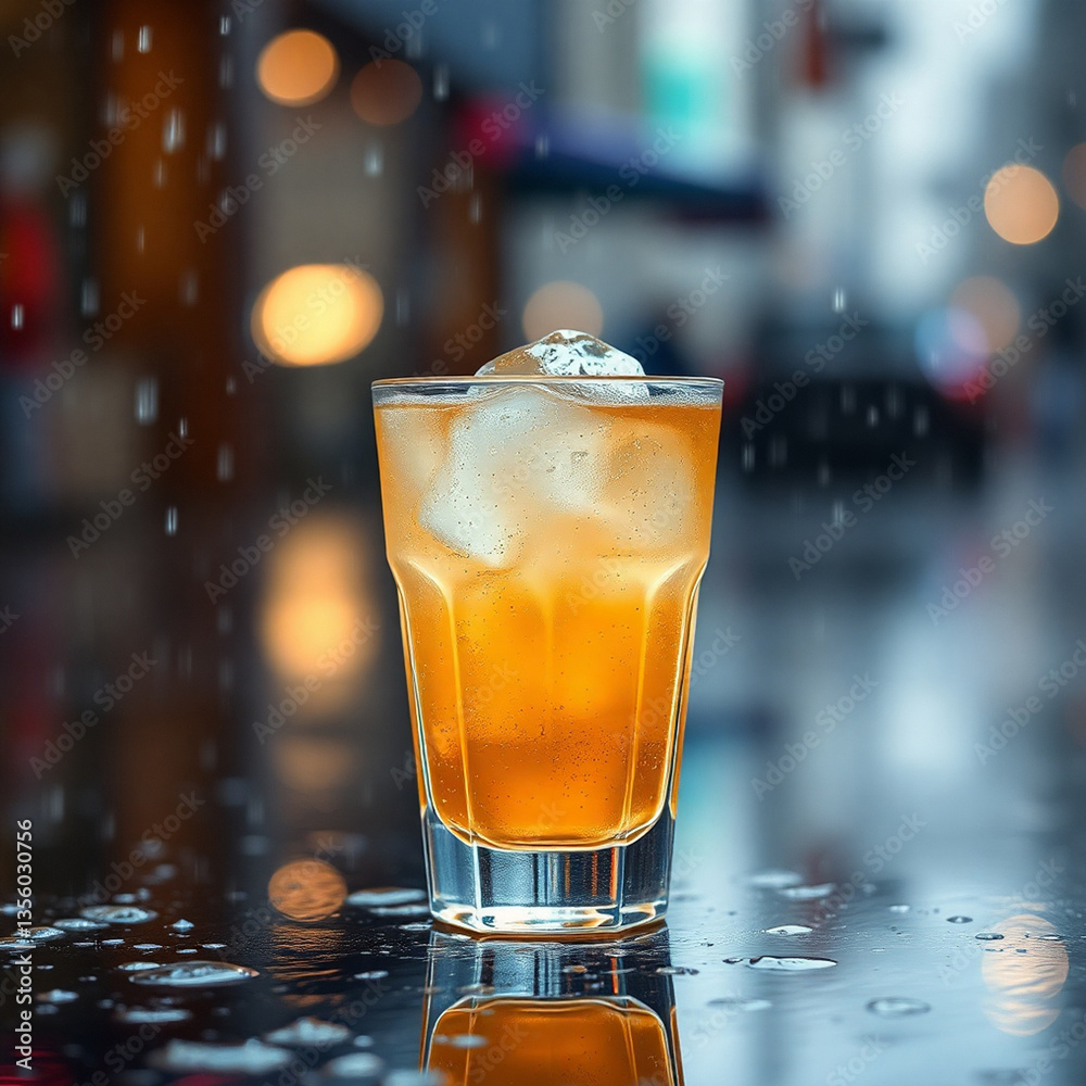 Refreshing Icy Beverage on a Hot Day