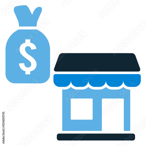 Venture capital icon vector representing investment, funding, and financial growth. Ideal for startups, business expansion, and entrepreneurship.