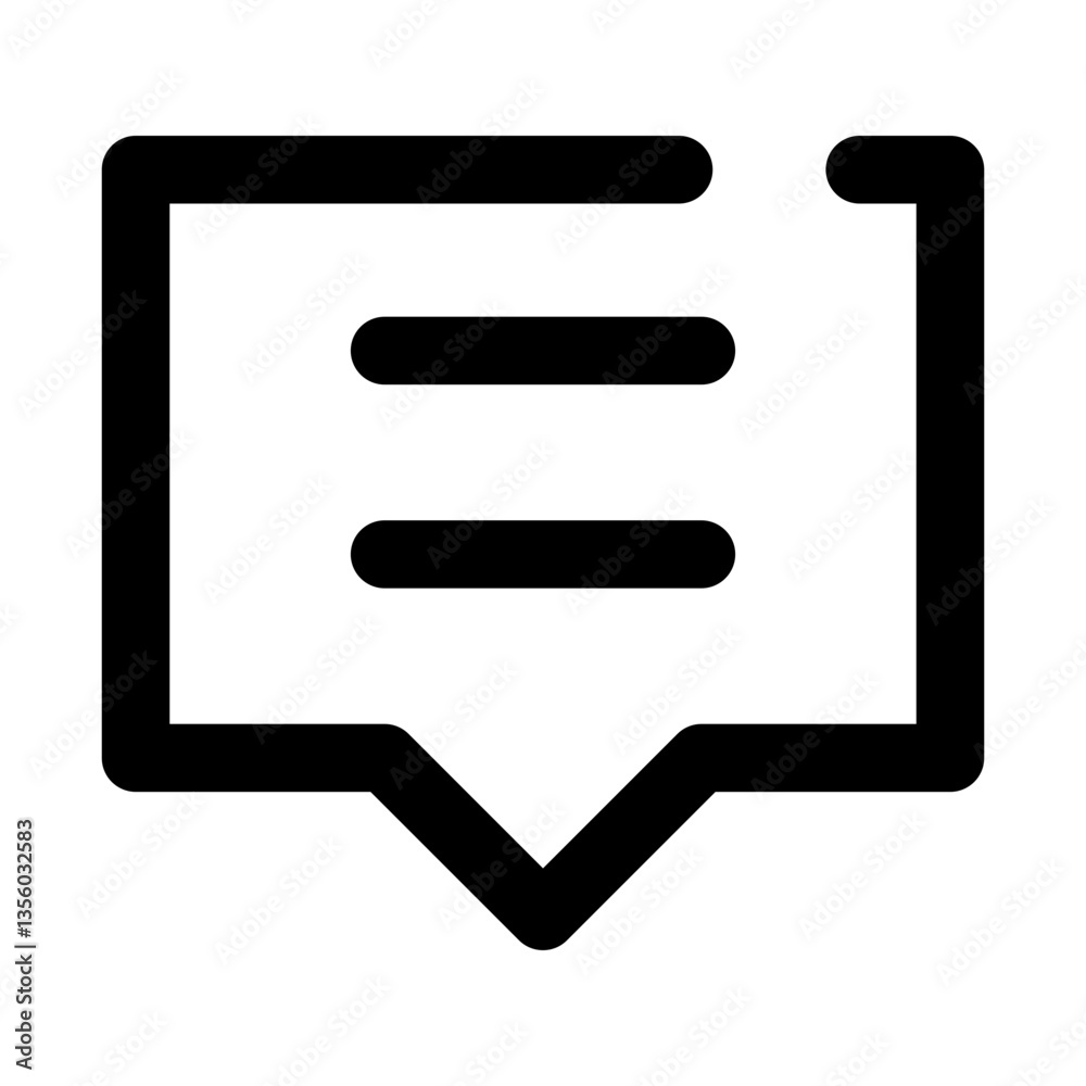 chat dashed line icon
