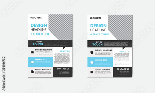 Creative Corporate & Business Flyer Brochure Template Design, abstract business flyer, vector template design. Brochure design, cover, annual report, poster, flyer.