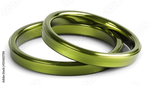 Wallpaper Mural Green Wedding Rings. Torontodigital.ca