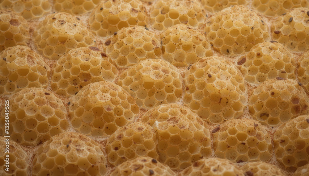 Honeycomb close-up photo showing natural texture and colors Honeycomb close-up photo showing natural texture and colors