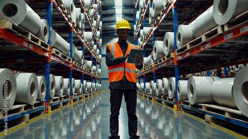 The Warehouse Worker with Tablet