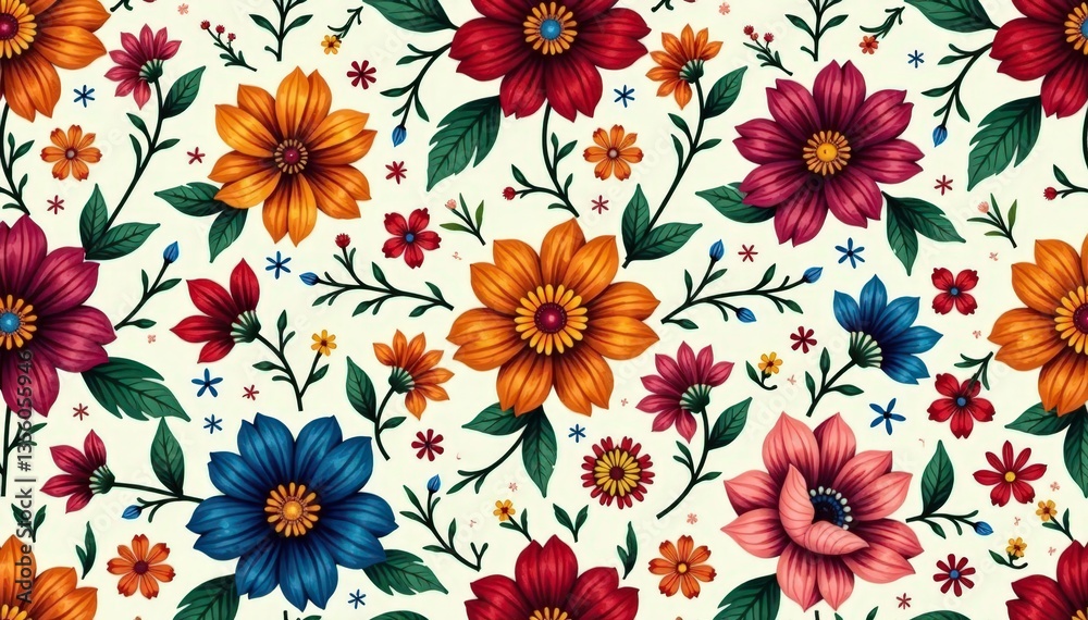Intricate, flowing floral pattern, continuous design , green, wallpaper Intricate, flowing floral pattern, continuous design , green, wallpaper