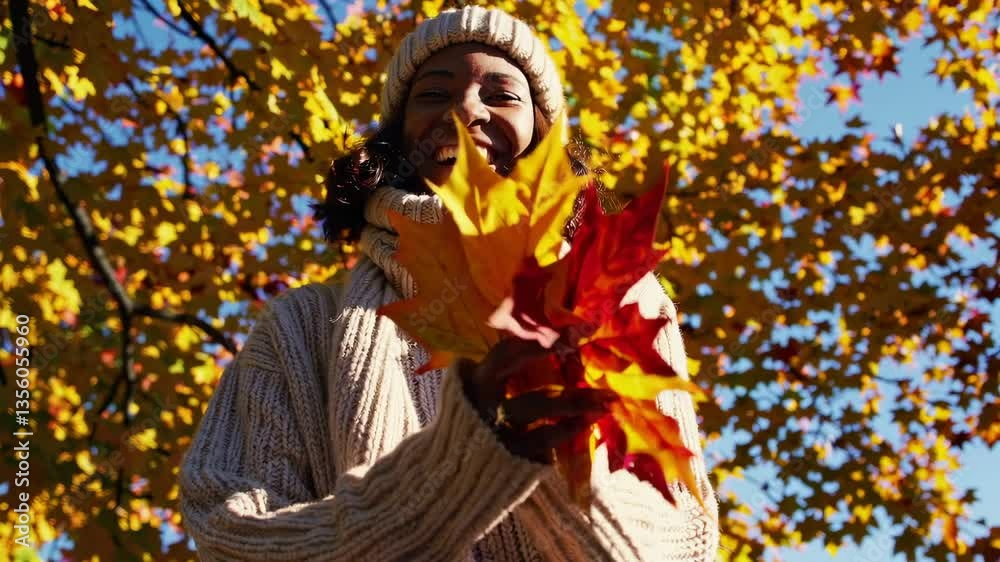 The Joyful Woman with Foliage The Joyful Woman with Foliage