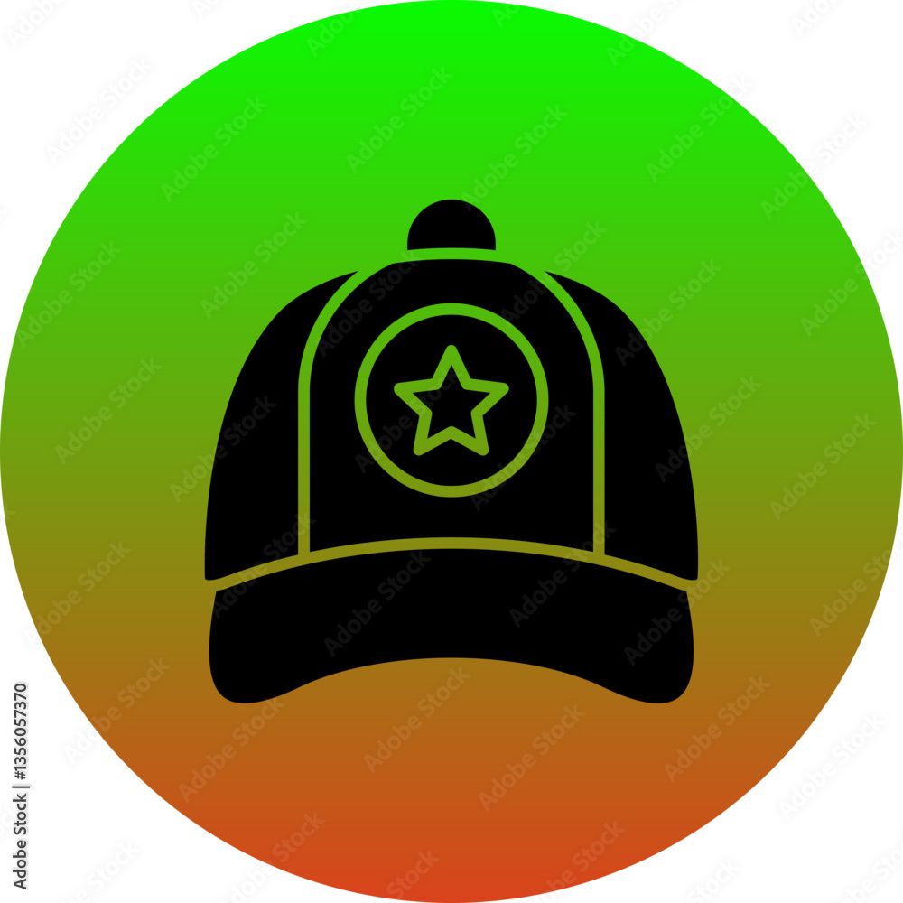 Fototapeta premium Captain cap Icon