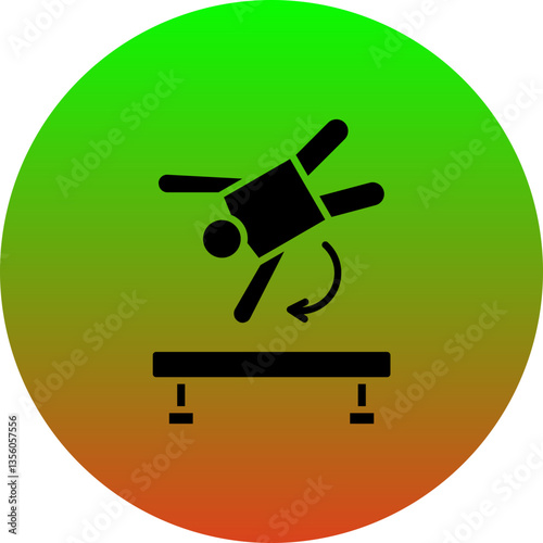 Acrobat jump Icon