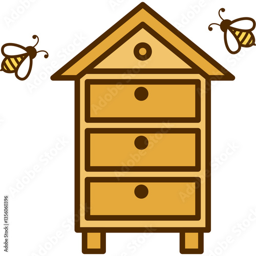 Bee Keeping lllustration