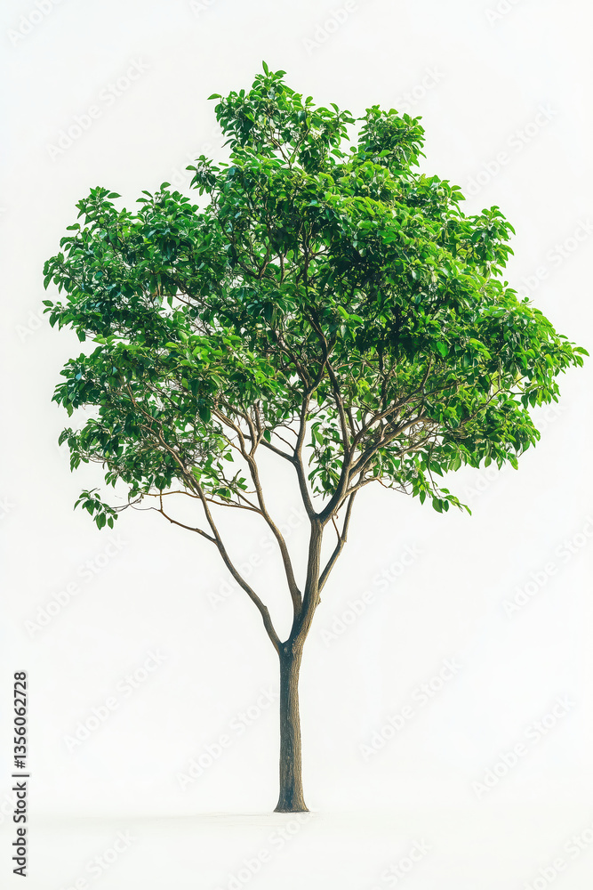 Obraz premium Tropical tree on the empty space background.