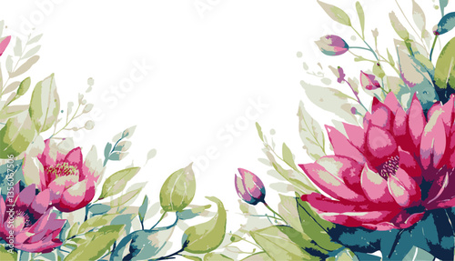 Water color flower background