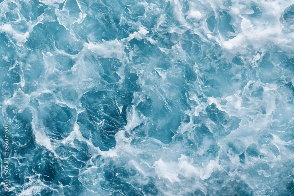 Obraz premium frozen body of water texture