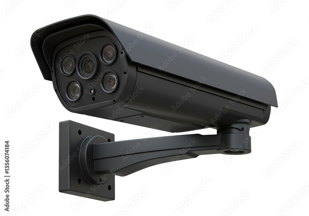 HighResolution CCTV Security Camera isolated on transparent background HighResolution CCTV Security Camera isolated on transparent background