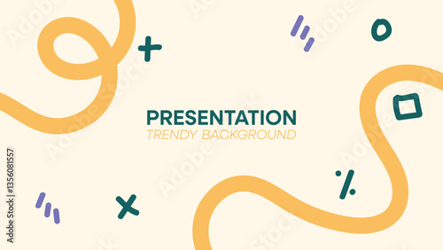 Modern minimalist cover presentation background design.