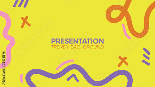 Modern minimalist cover presentation background design.